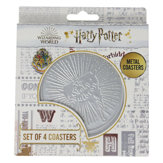 Harry Potter Set of 4 Embossed Metal Coasters Coasters