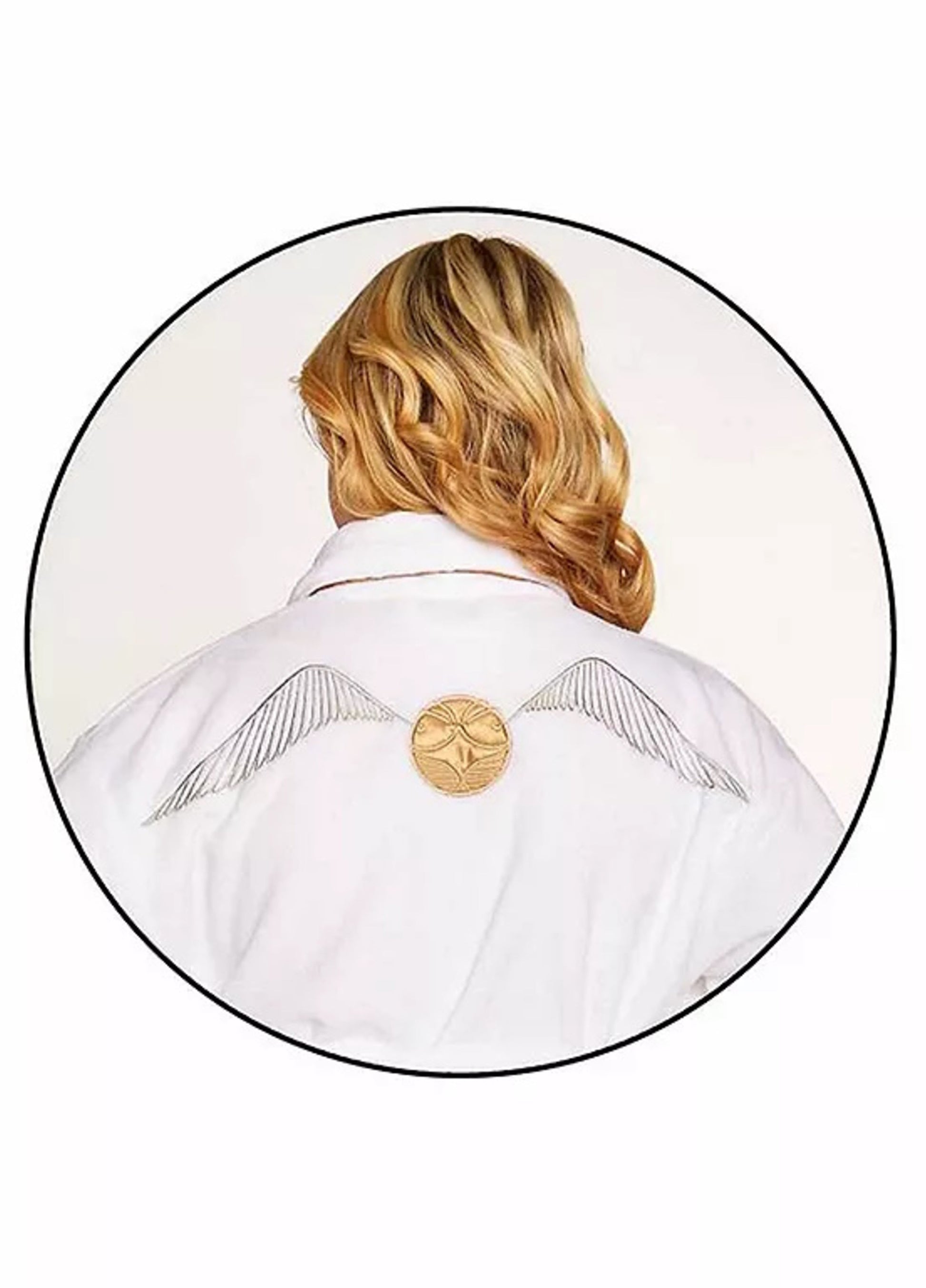 Harry Potter: Golden Snitch Ladies Fleece Hoodless Robe