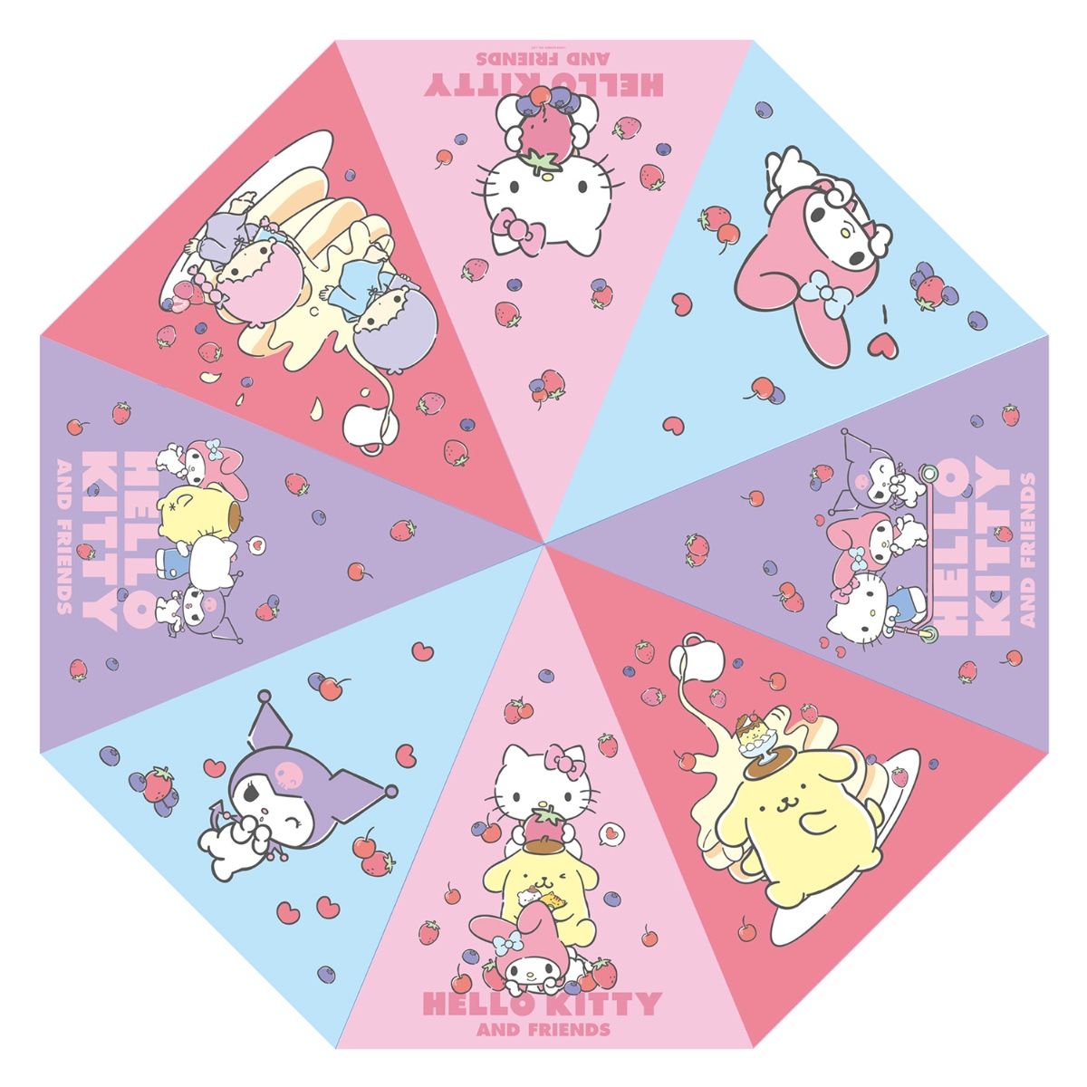 Hello Kitty And Friends: Group Umbrella 98cm - Sakami