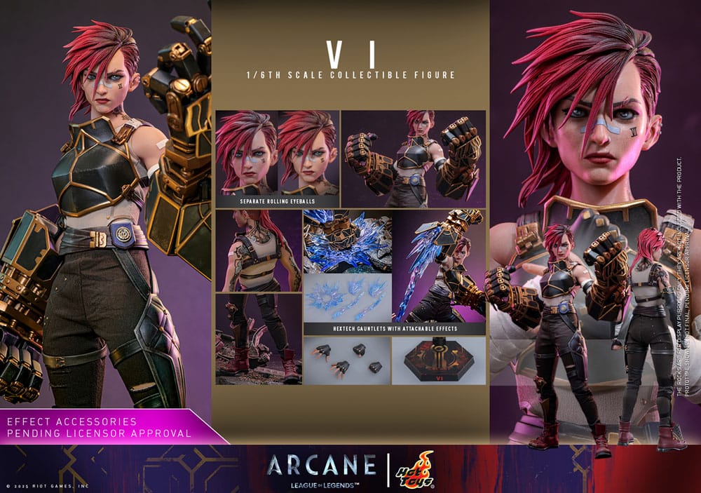 Hot Toys 1/6 Vi Figure 28 Cm Figurine - Arcane League Of Legends Presale
