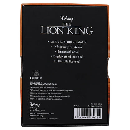 Disney Limited Edition Lion King Ingot Ingot