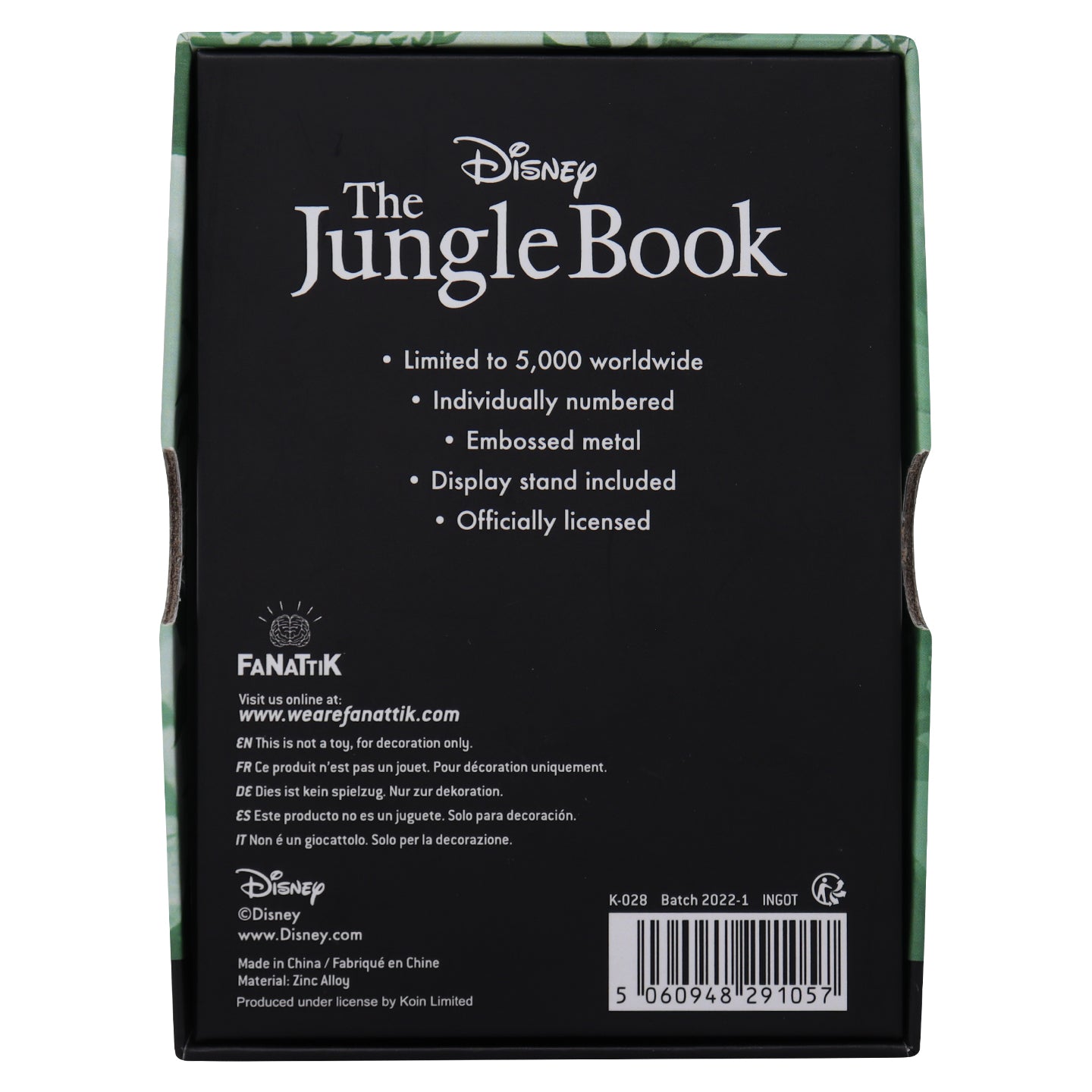 Disney Limited Edition The Jungle Book Ingot Ingot