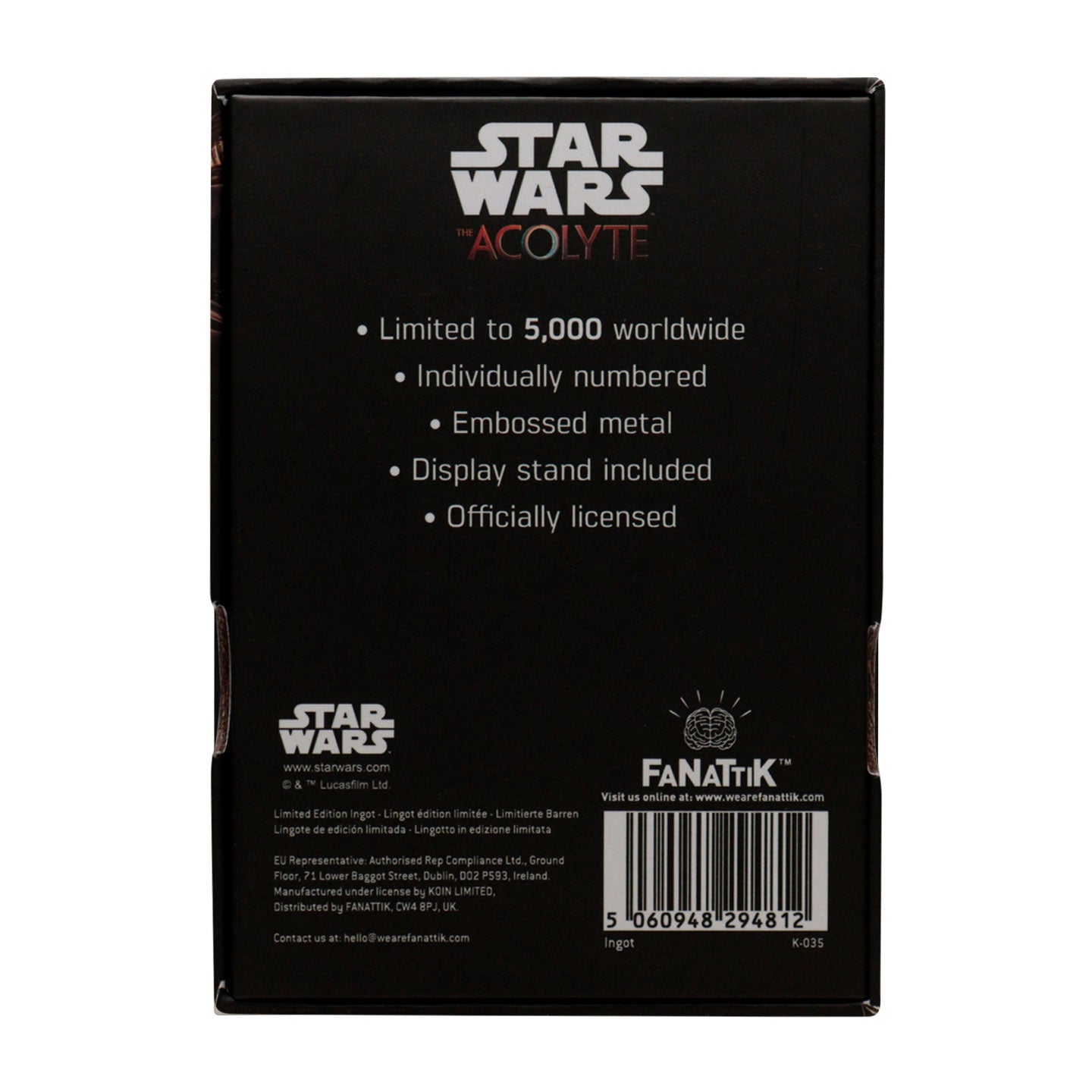Star Wars The Acolyte Limited Edition ingot Ingot