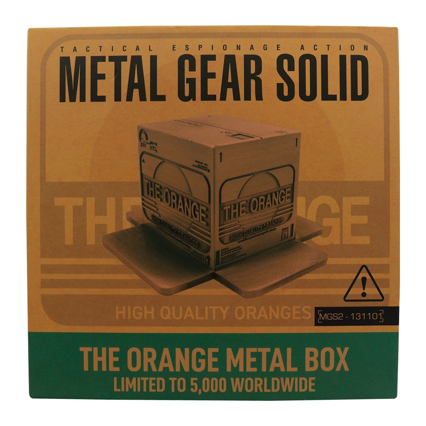 Metal Gear Solid 2 Limited Edition Replica Antique Gold Plated Cardboard Box