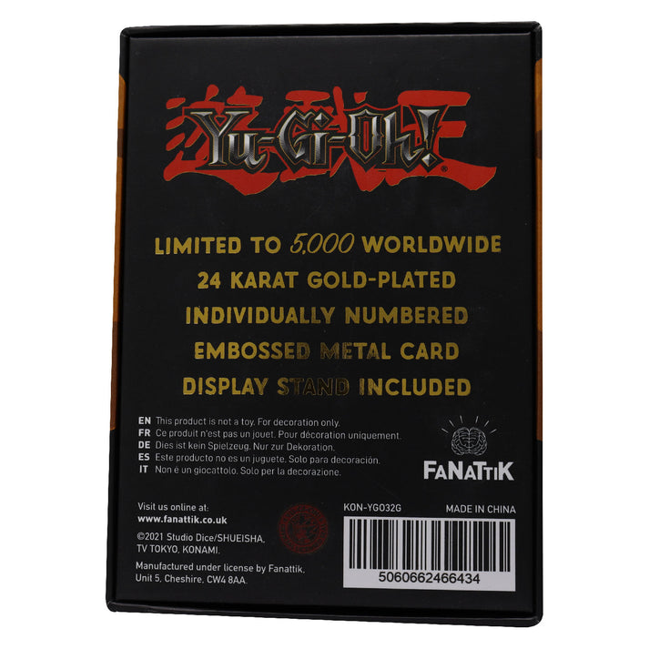 Yu-Gi-Oh! Limited Edition 24k Gold Plated Marshmallon Metal Card Ingot