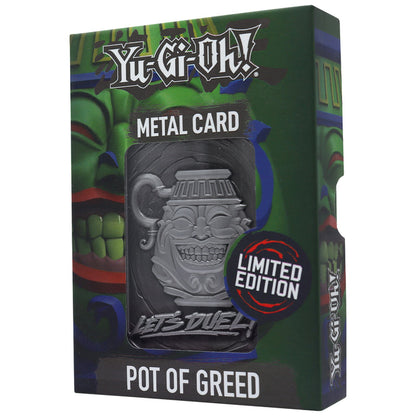 Yu-Gi-Oh! Limited Edition Pot of Greed Metal Card Ingot