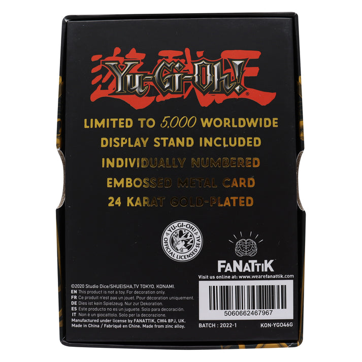 Yu-Gi-Oh! Limited Edition 24k Gold Plated Number 39: Utopia Metal Card Ingot
