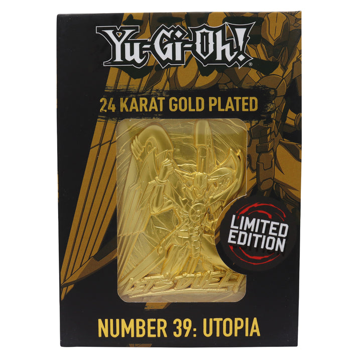 Yu-Gi-Oh! Limited Edition 24k Gold Plated Number 39: Utopia Metal Card Ingot