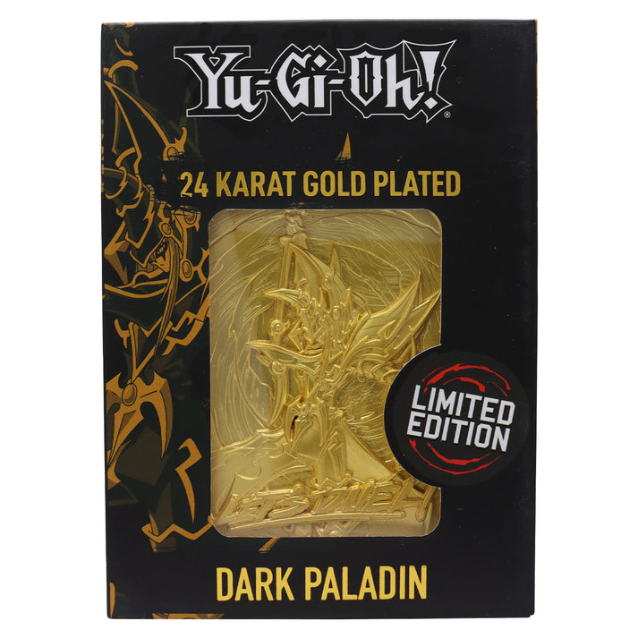 Yu-Gi-Oh! Limited Edition 24k Gold Plated Dark Paladin Metal Card Ingot