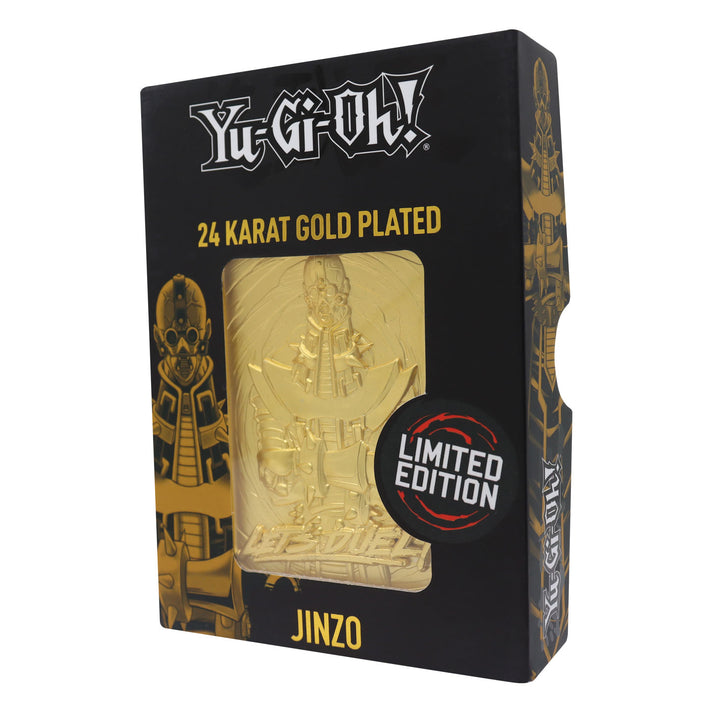 Yu-Gi-Oh! Limited Edition 24k Gold Plated Jinzo Metal Card Ingot