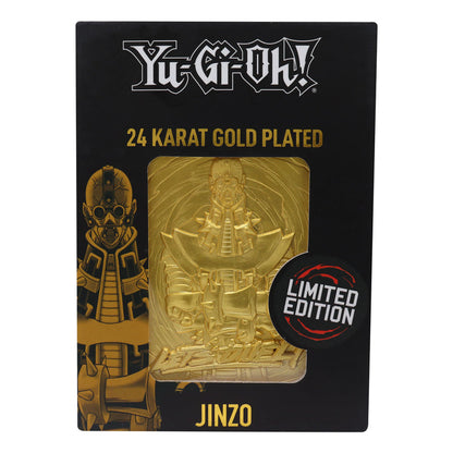 Yu-Gi-Oh! Limited Edition 24k Gold Plated Jinzo Metal Card Ingot