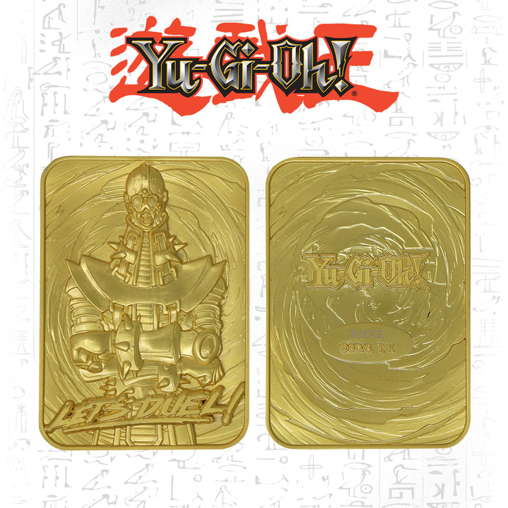 Yu-Gi-Oh! Limited Edition 24k Gold Plated Jinzo Metal Card Ingot