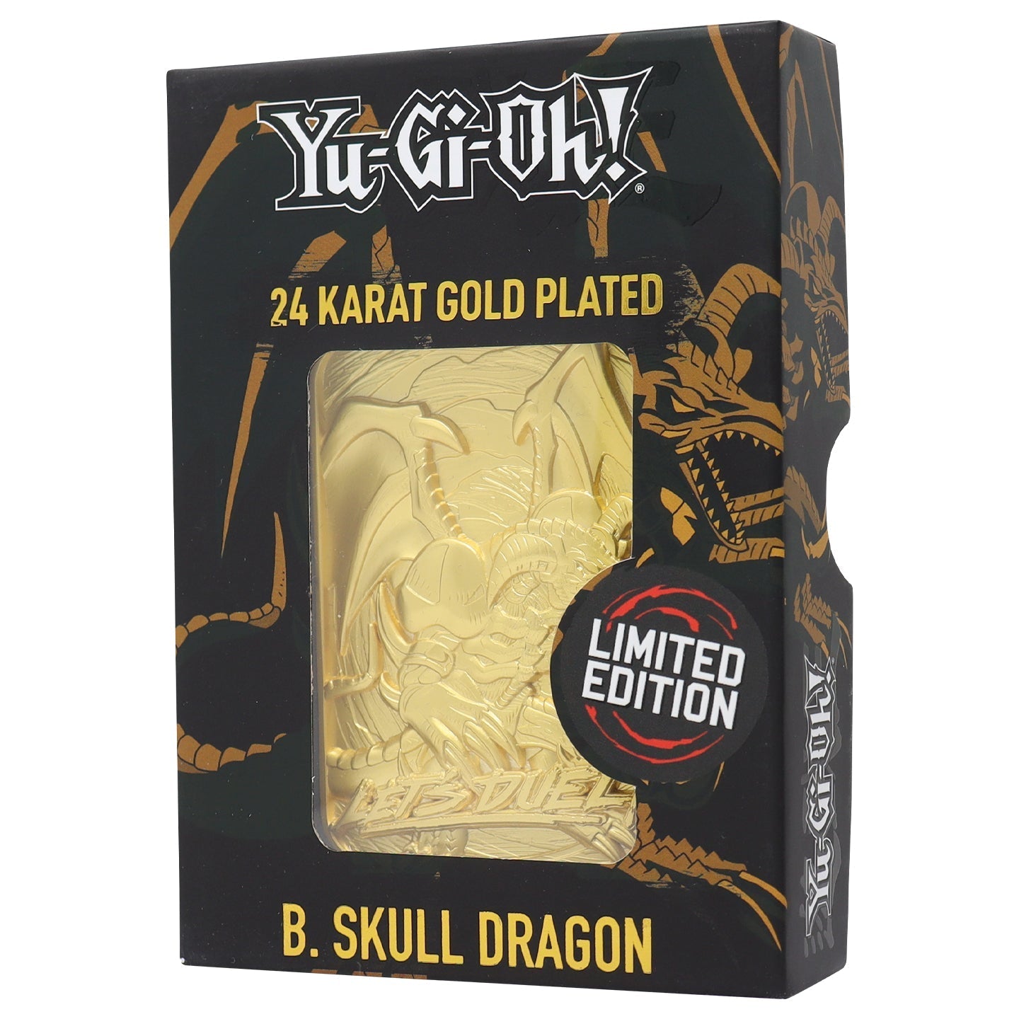 Yu-Gi-Oh! Limited Edition 24k Gold Plated B. Skull Dragon Metal Card Ingot