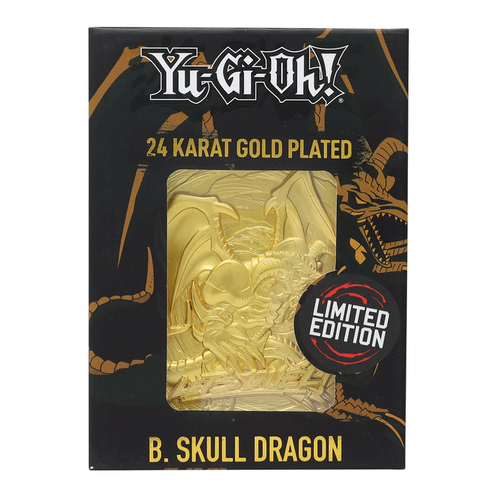 Yu-Gi-Oh! Limited Edition 24k Gold Plated B. Skull Dragon Metal Card Ingot