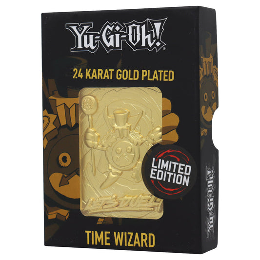 Yu-Gi-Oh! Limited Edition 24k Gold Plated Time Wizard Metal Card Ingot