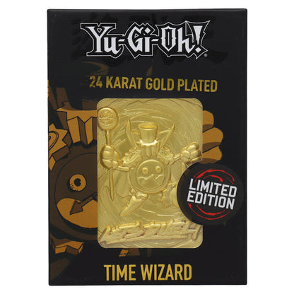 Yu-Gi-Oh! Limited Edition 24k Gold Plated Time Wizard Metal Card Ingot