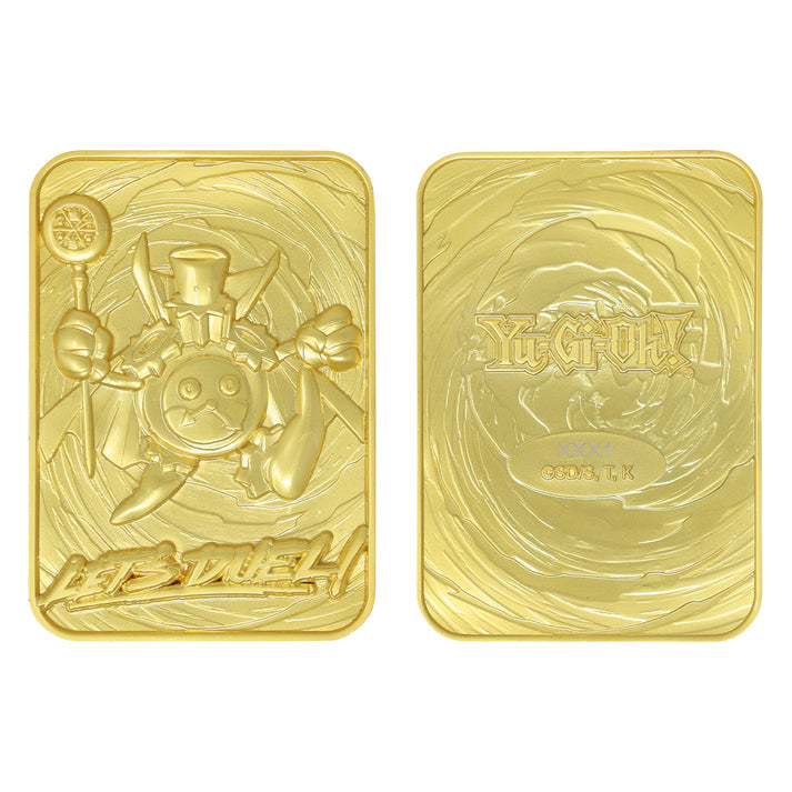 Yu-Gi-Oh! Limited Edition 24k Gold Plated Time Wizard Metal Card Ingot