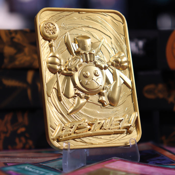 Yu-Gi-Oh! Limited Edition 24k Gold Plated Time Wizard Metal Card Ingot