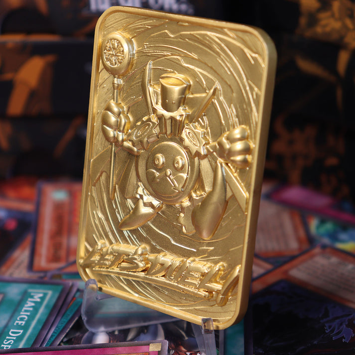 Yu-Gi-Oh! Limited Edition 24k Gold Plated Time Wizard Metal Card Ingot