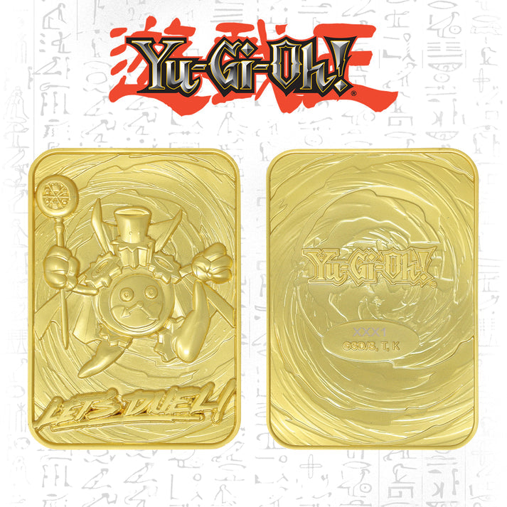 Yu-Gi-Oh! Limited Edition 24k Gold Plated Time Wizard Metal Card Ingot
