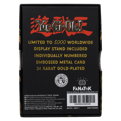 Yu-Gi-Oh! Limited Edition 24k Gold Plated Gaia the Fierce Knight Metal Card Ingot