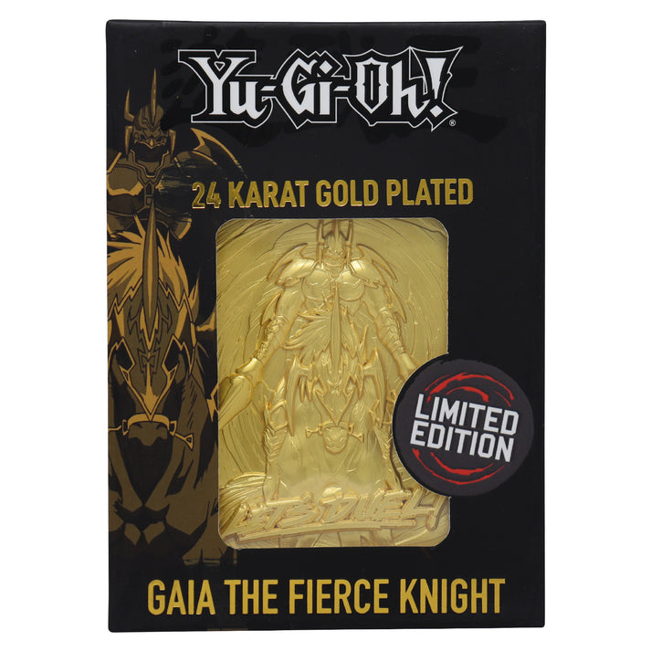 Yu-Gi-Oh! Limited Edition 24k Gold Plated Gaia the Fierce Knight Metal Card Ingot