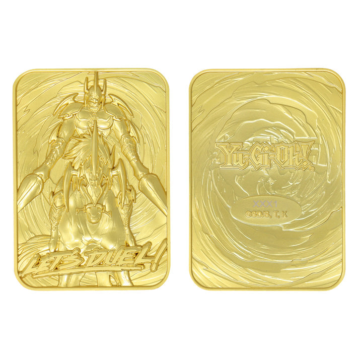 Yu-Gi-Oh! Limited Edition 24k Gold Plated Gaia the Fierce Knight Metal Card Ingot