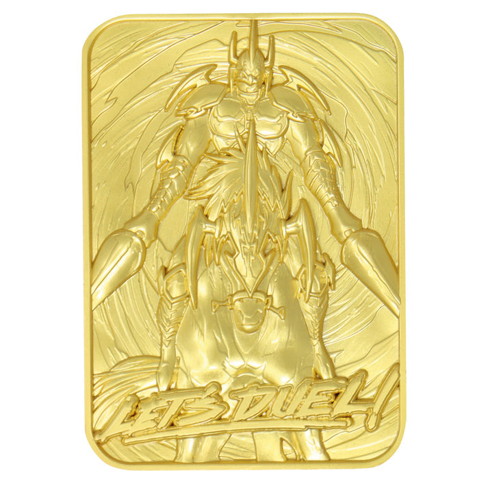 Yu-Gi-Oh! Limited Edition 24k Gold Plated Gaia the Fierce Knight Metal Card Ingot