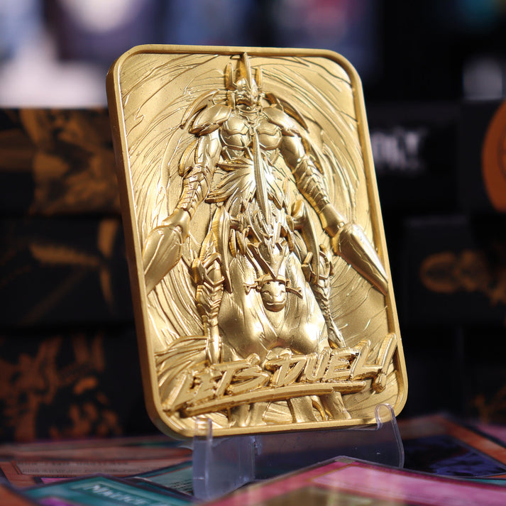Yu-Gi-Oh! Limited Edition 24k Gold Plated Gaia the Fierce Knight Metal Card Ingot