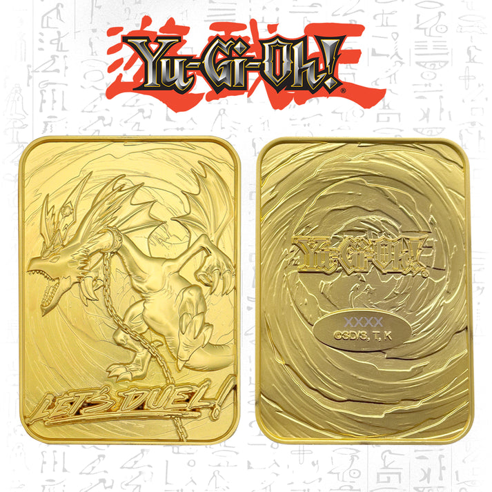 Yu-Gi-Oh! Limited Edition 24k Gold Plated Harpie’s Pet Dragon Metal Card Ingot