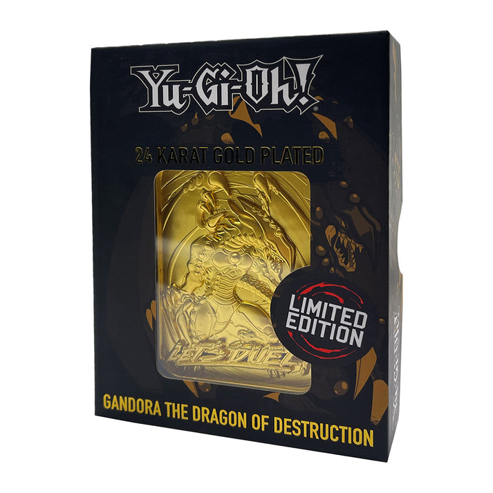 Yu-Gi-Oh! Limited Edition 24k Gold Plated Gandra the Dragon of Destruction Metal Card Ingot