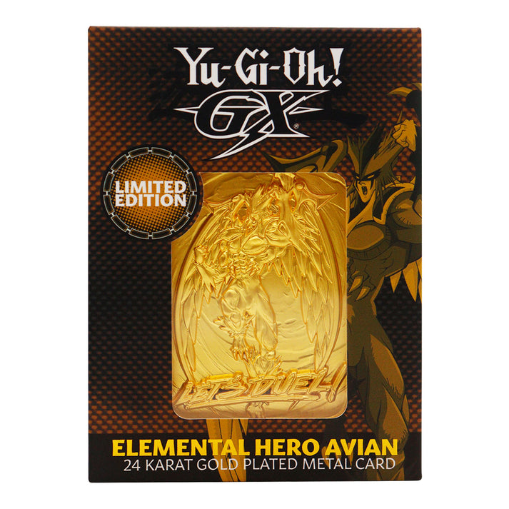 Yu-Gi-Oh! GX Elemental Hero Avian 24K Gold Plated Ingot Ingot