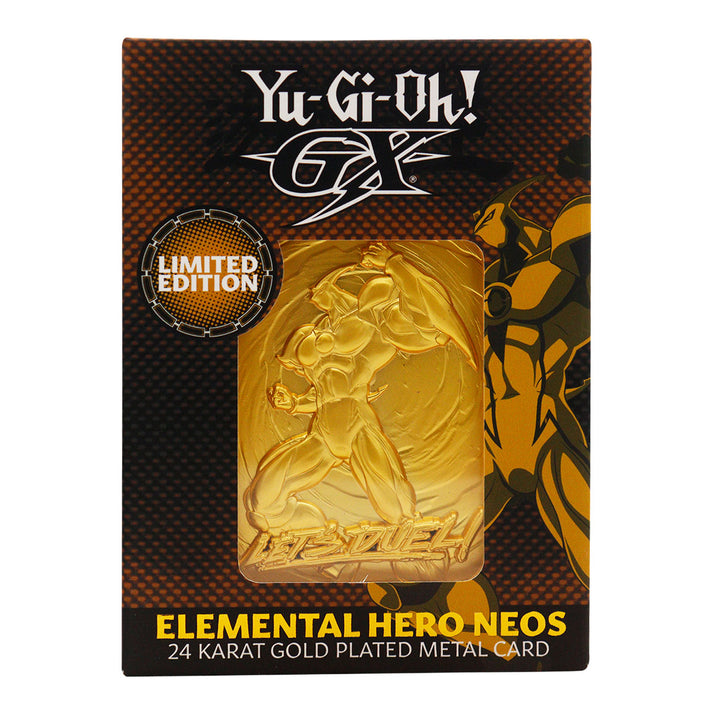 Yu-Gi-Oh! GX Elemental Hero Neos 24k Gold Plated Ingot Ingot