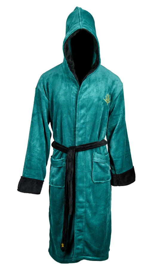 Lord of the Rings: Elven Mens Hooded Bathrobe Green & Gold