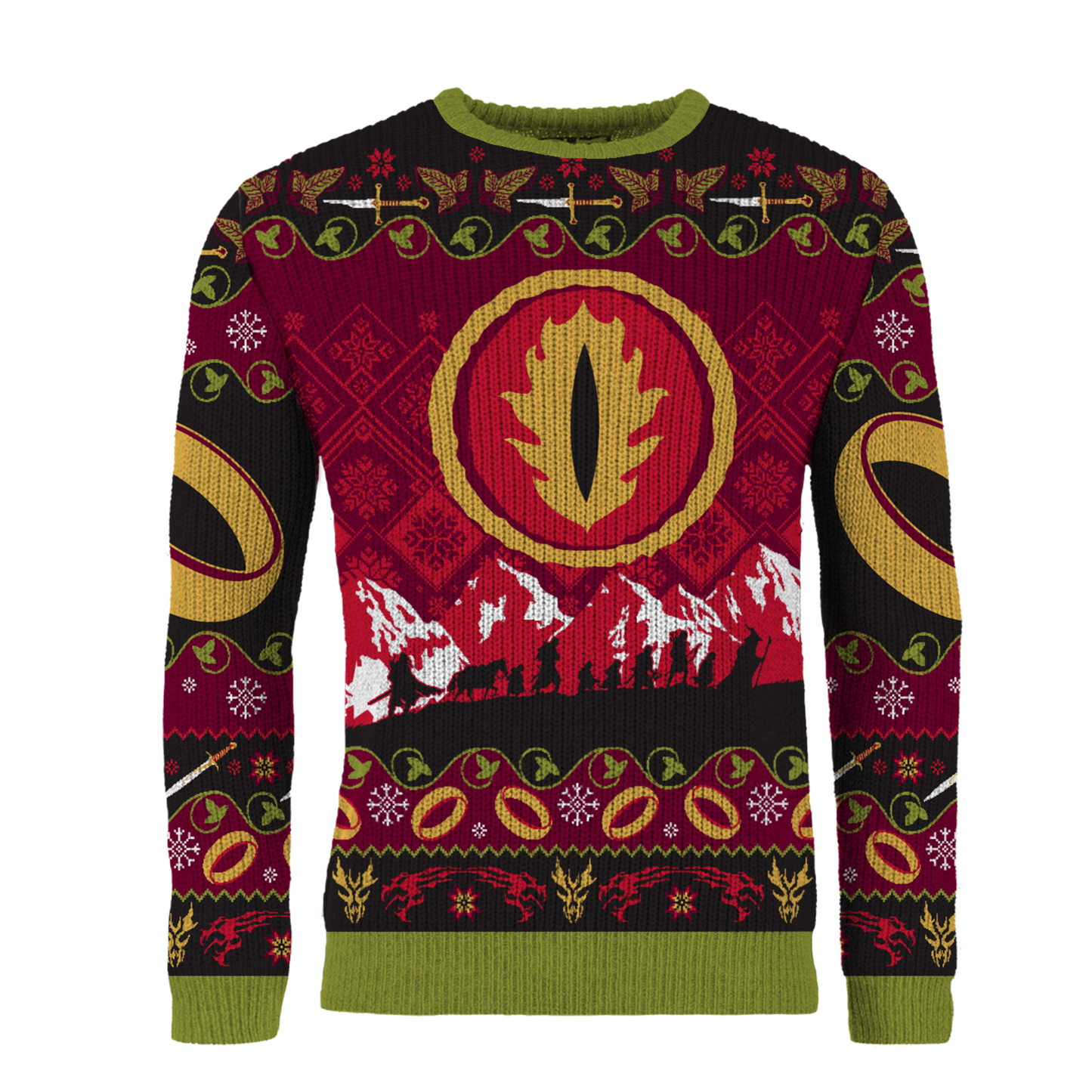 Lord Of The Rings One Ring Christmas Jumper (Size S)