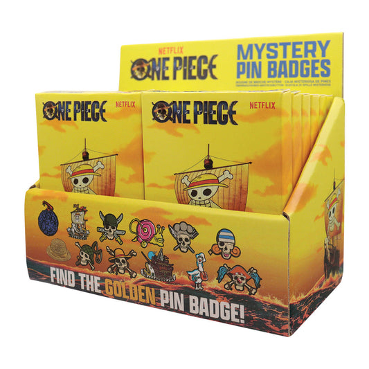 One Piece Mystery Pin Badge CDU Containing 12 Blind Boxes Mystery Pins (CDU of 12 Pins)