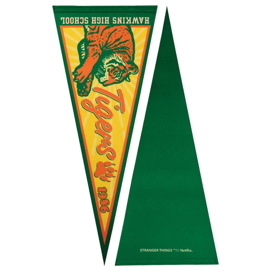 Stranger Things Pennant and Pin Badge Set