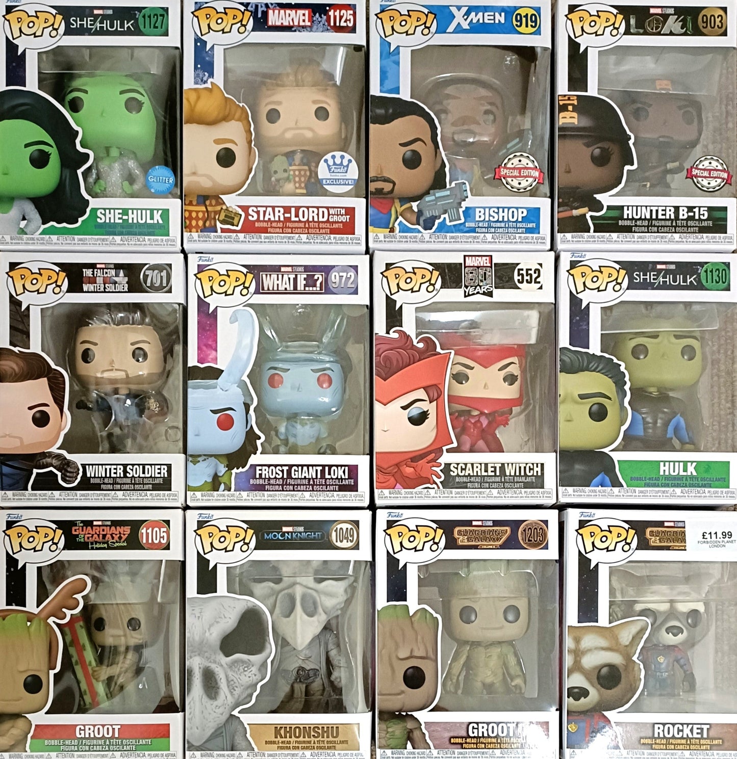 Marvel Clearance Mystery Box - Ten Marvel Funko POP’s! POP Figures!