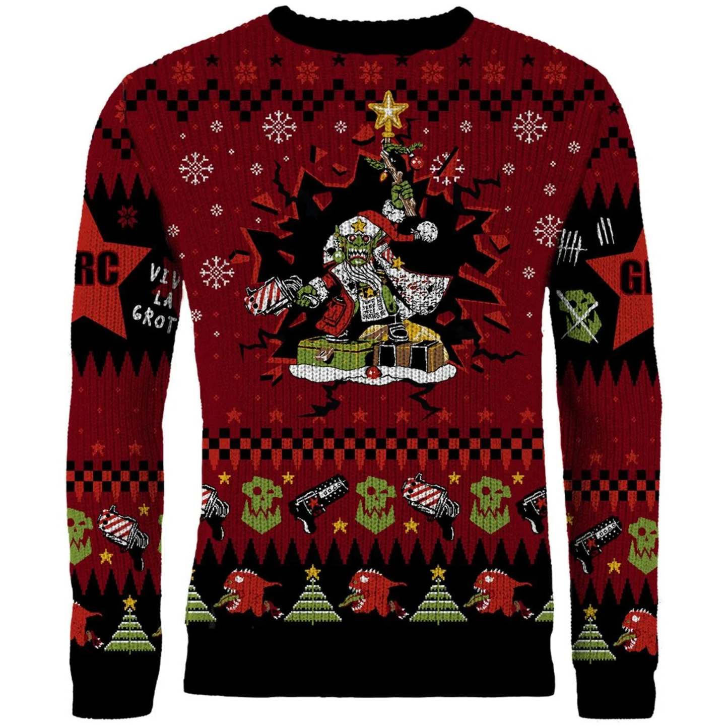 Warhammer 40000: Red Gobbo Christmas Jumper (Size XXL)