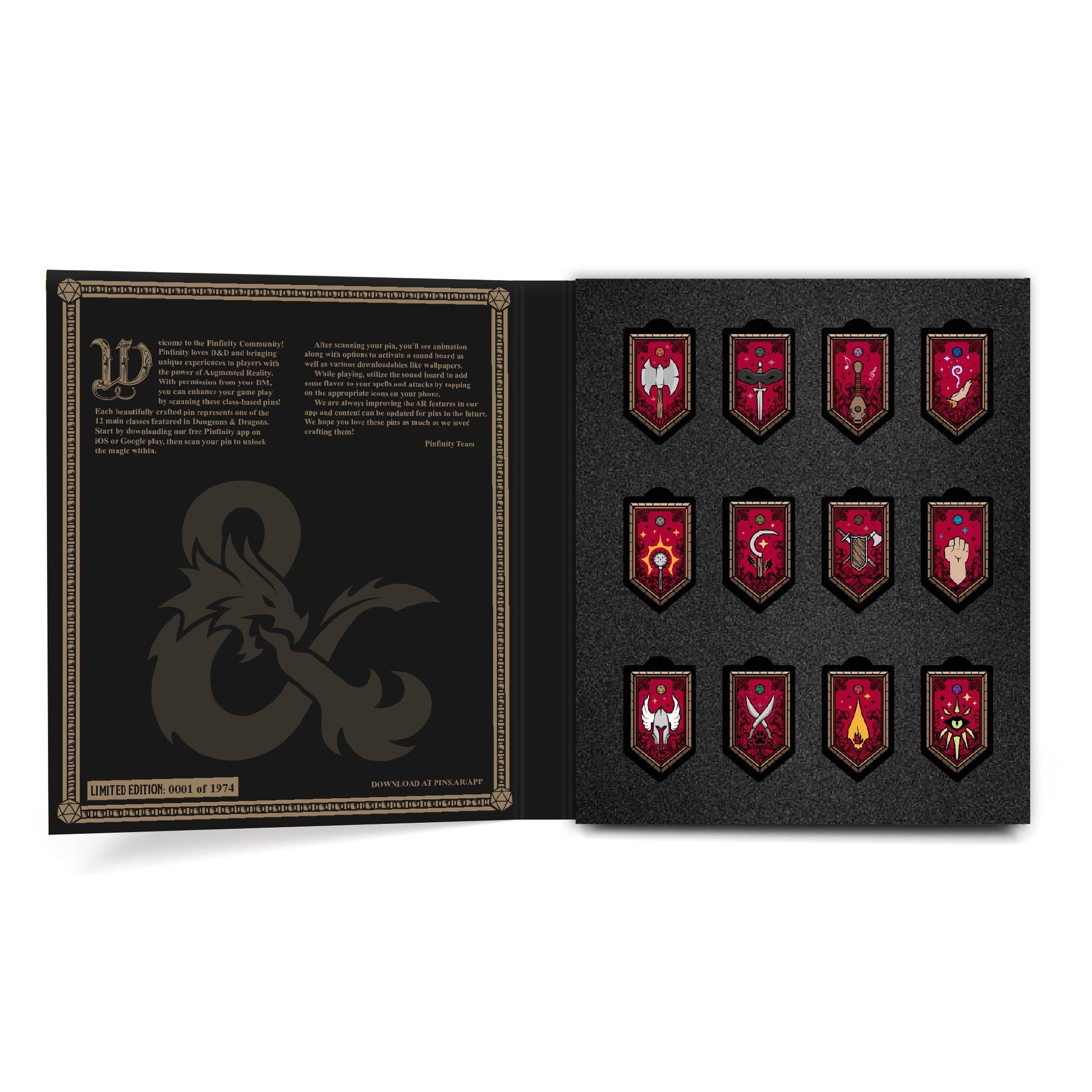 Pinfinity AR Pin: Dungeons & Dragons Limited Edition 12 Class Set PDDSET001 Pin