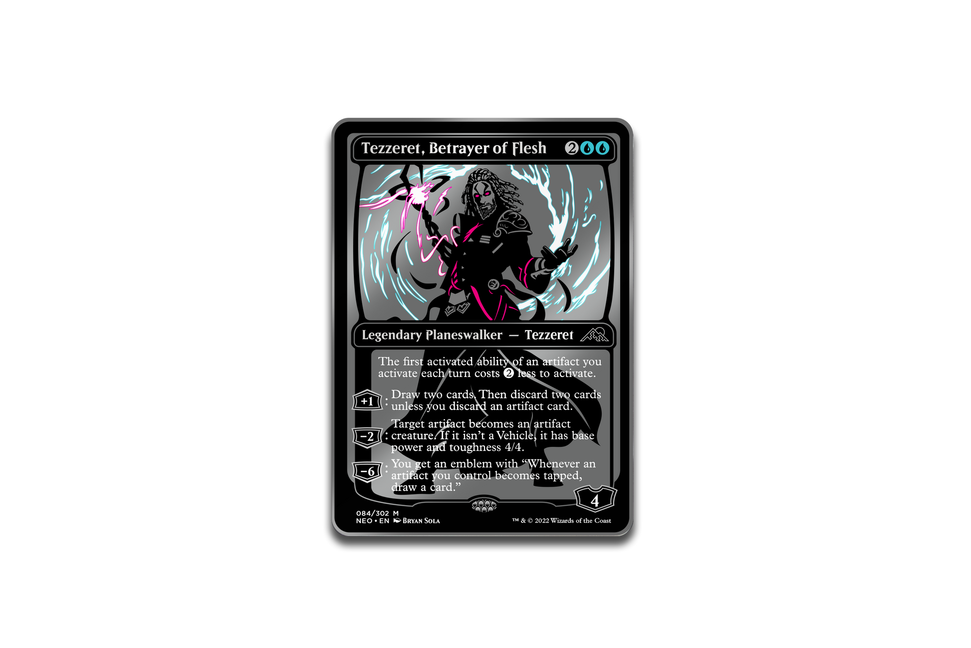 Pinfinity AR Pin: Limited Edition Kamigawa Neon Dynasty Tezzeret - Magic the Gathering PMT035 Pin