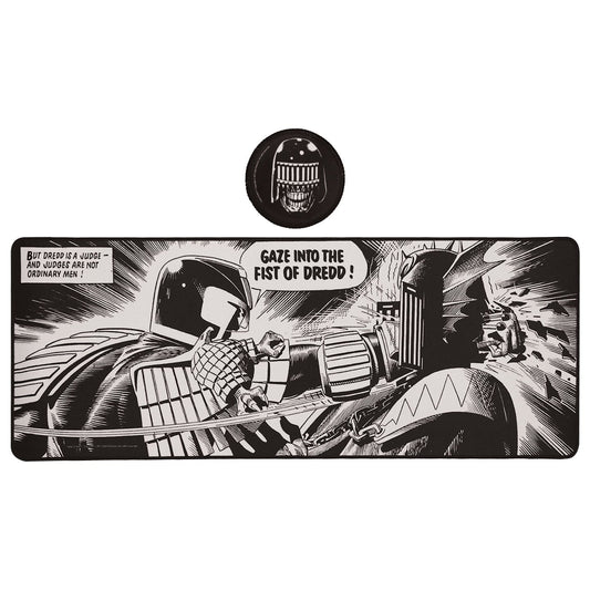 2000 AD Judge Dredd XL Desk Pad and Coaster Set