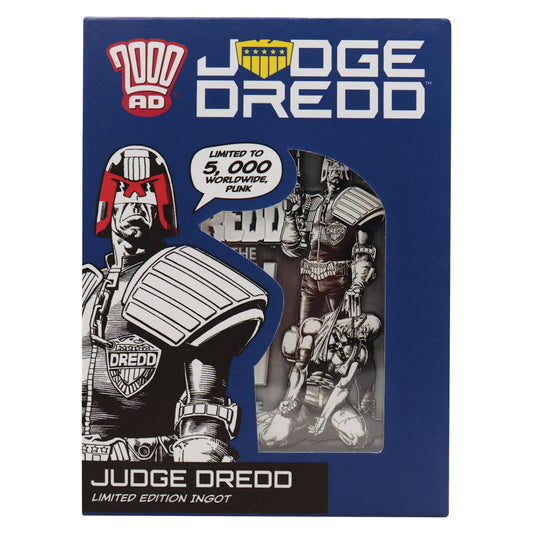 2000 AD Judge Dredd Limited Edition Comic Book Cover Ingot