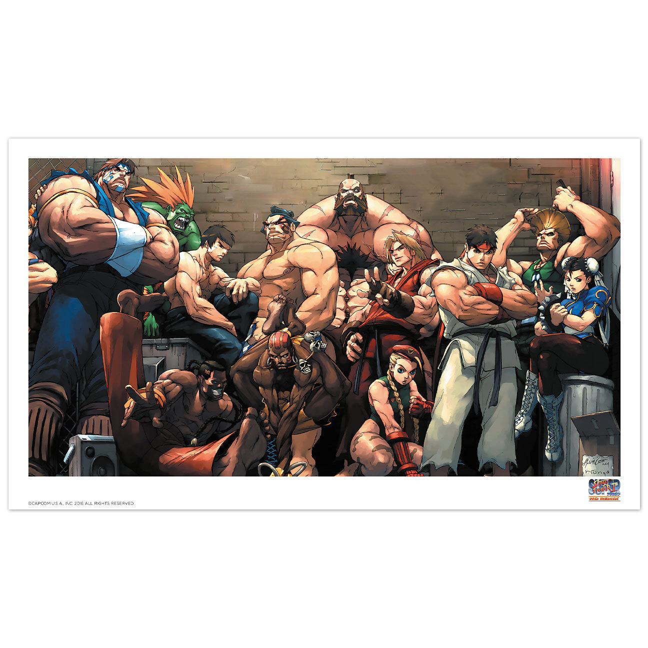 Street Fighter Limited Edition Art Print Wall Art