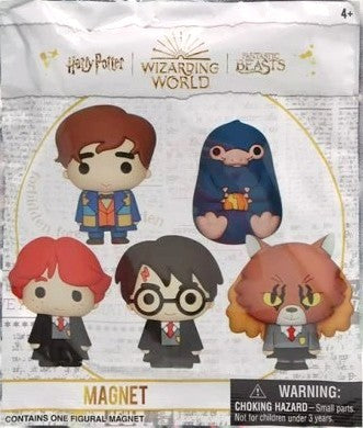 Harry Potter - Wizarding World - 3D Magnets Series 1 - 1 Blind Bag - [New]