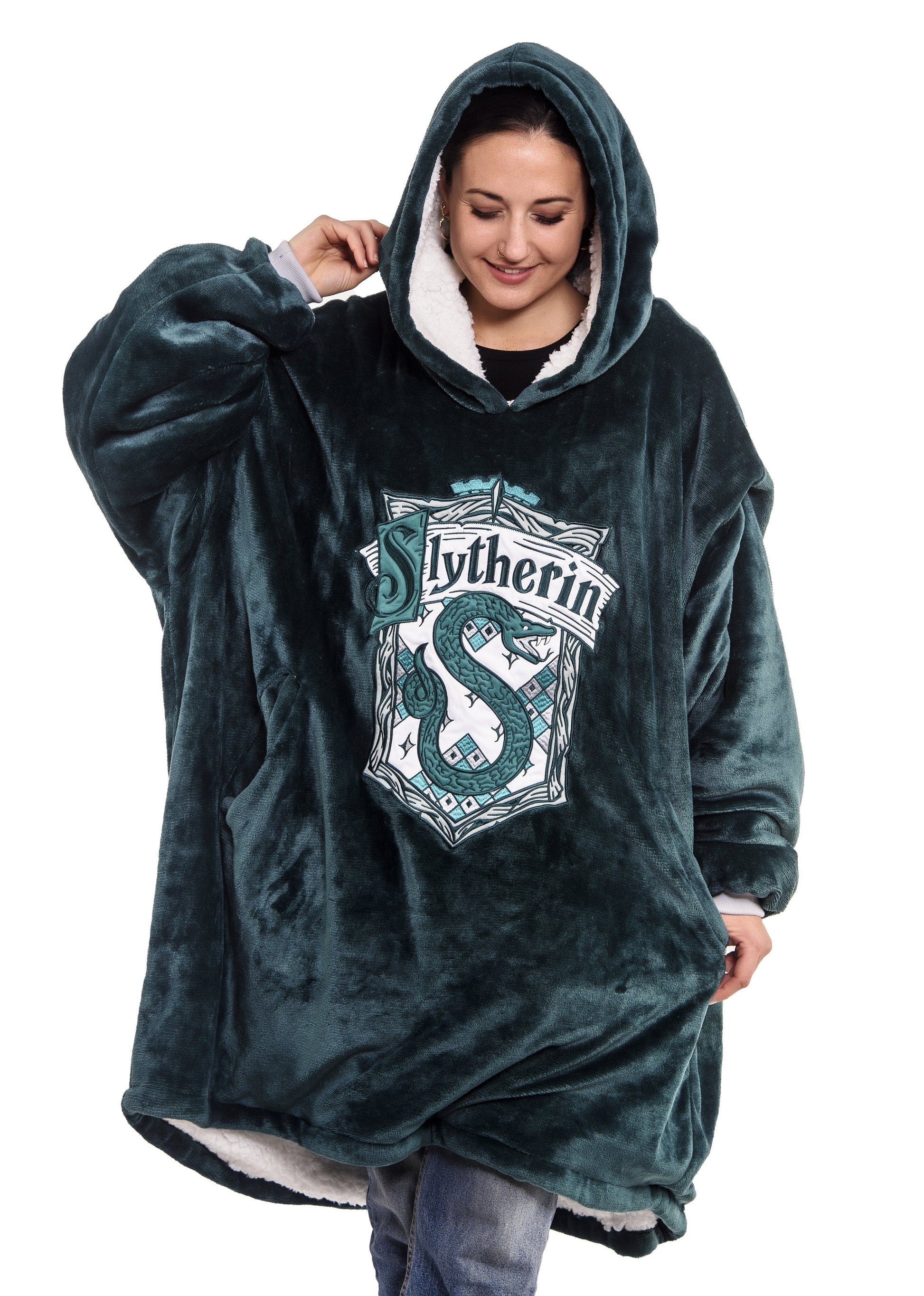 Harry Potter: Slytherin Oversized Hoodie Blanket