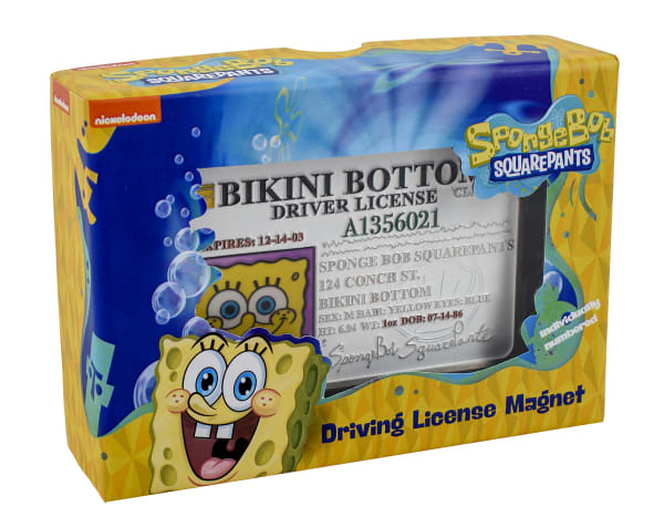 Spongebob Squarepants: Replica Driving License Magnet