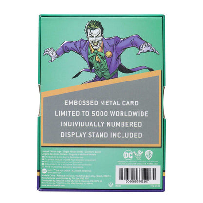 DC Comics The Joker Playing Card Limited Edition Ingot Ingot