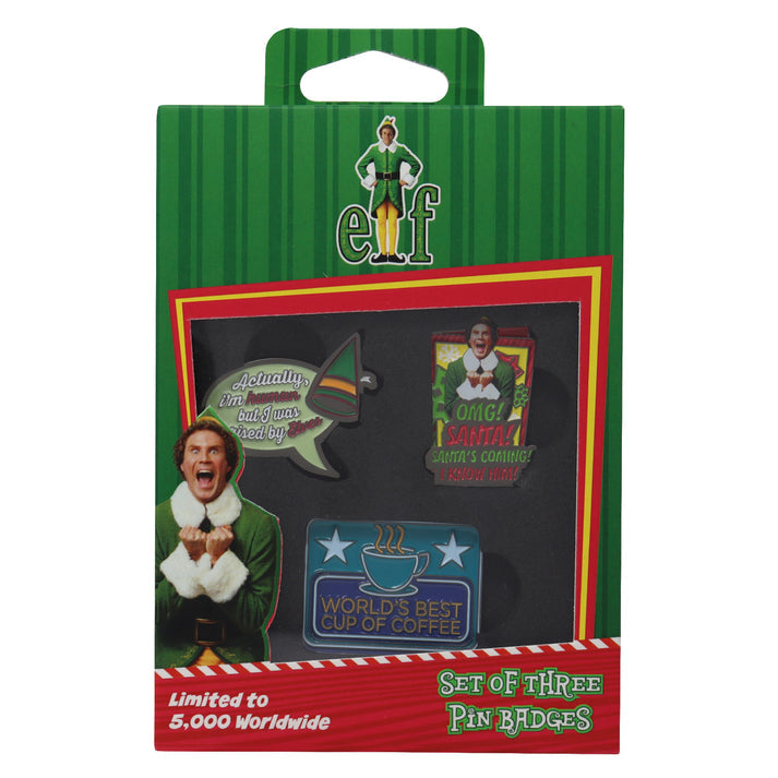 ELF Limited Edition Triple Pin Badge Set 3 Pack of Pins