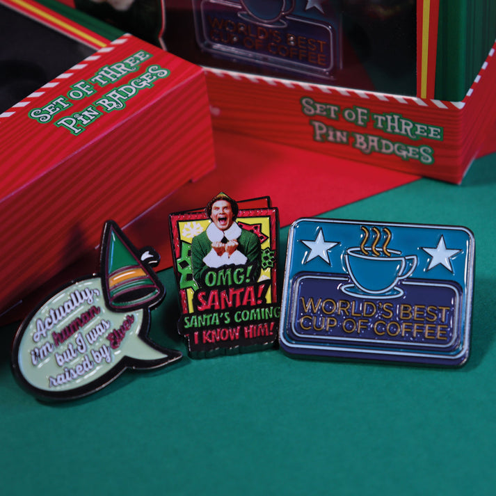 ELF Limited Edition Triple Pin Badge Set 3 Pack of Pins